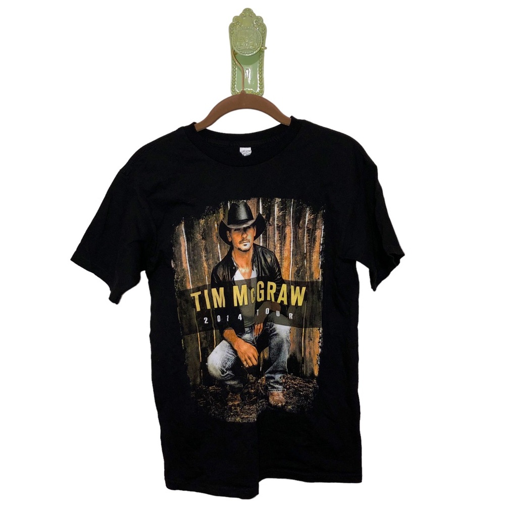 Tim McGraw Graphic Tee 2014 Countdown To Sundown Concert Country Black Small